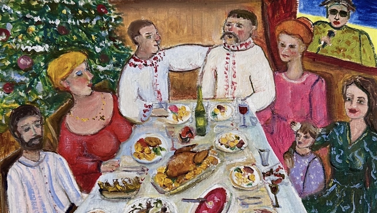 Detail of Millennium in Ukrainian Style by Marina Stognieva